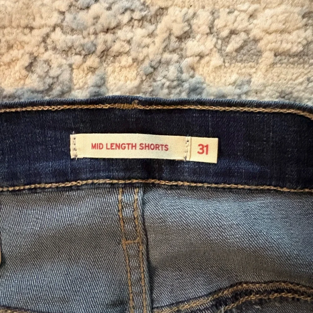 Levi's Dark Blue Jean Shorts - Picture 3 of 3